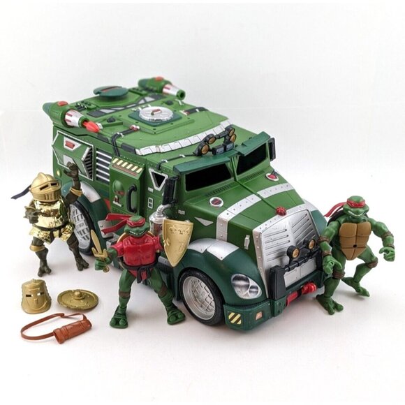 Teenage Mutant Ninja Turtles TMNT Battle Shell Knights 3 Figures Accessories - Picture 1 of 16